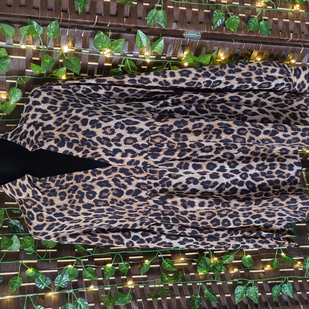 Cheetah Print Blouse